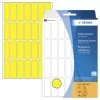 HERMA 2361 gele matte permanente zelfklevende papieretiketten, 13 x 40 mm, 896 etiketten (32 bladen x 28)