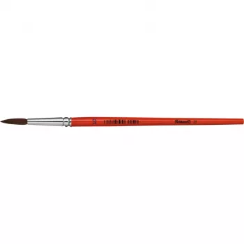 Pelikan Sorte 23 rondpenseel maat 10, ponyhaar, oranje gelakt houten steel 711077