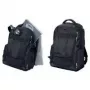 LIGHTPAK Fanactic 20L polyester laptoptas rugzak met zijvak met gevoerde rits, gevoerde rug en gevoerde schouderbanden, meerdere vakken, zwart 24603