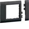Hager GR0800A9011 raamafdekking voor OT800 kabelinvoer, 80mm, grafietzwart (RAL 9011)