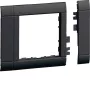 Hager GR0800A9011 raamafdekking voor OT800 kabelinvoer, 80mm, grafietzwart (RAL 9011)