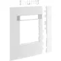 Hager modulair raamafdekking GR1202A9016, verkeerswit, 2 rijen, 120mm