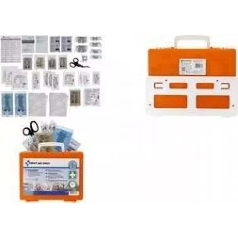 FIRST AID ONLY DIN 13157 EHBO-doos, oranje, IP54, ABS, wandmontage P-51002 00