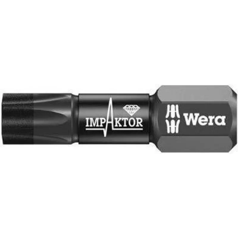 Wera Impaktor Torx T40 1/4 inch zeskant schroefbit 25mm diamantcoating 05057627001