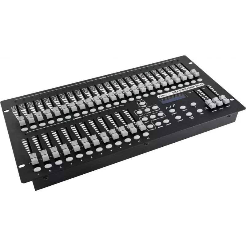 Eurolite DMX Commander 24/48 lichtsturing, 48 kanalen, 19 inch rackmontage 70064550