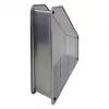HELIT H2518000 mesh tijdschriftenhouder DIN A4 draadmetaal zilver poedergecoat, 1 stuk