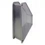 HELIT H2518000 mesh tijdschriftenhouder DIN A4 draadmetaal zilver poedergecoat, 1 stuk