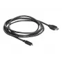 DeLOCK HDMI-naar-micro-HDMI-kabel 2 m, 32 AWG, High Speed met Ethernet, 4K 82664