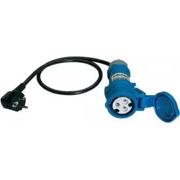 Benning meetadapter Schuko-stekker naar CEE caravancontactdoos 16 A 3-polig blauw (044143)