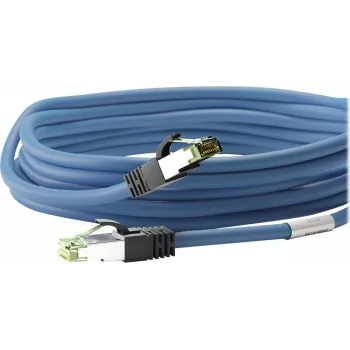 Wentronic Goobay CAT 8.1 patchkabel, S/FTP (PiMF), blauw, 5 m, LSZH, koper, 24 AWG 45662