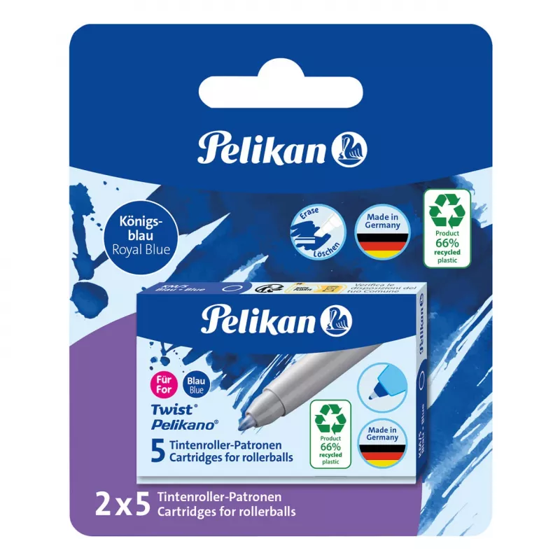 Pelikan rollerbalpen-inktpatronen 5-pack blauw (824705)