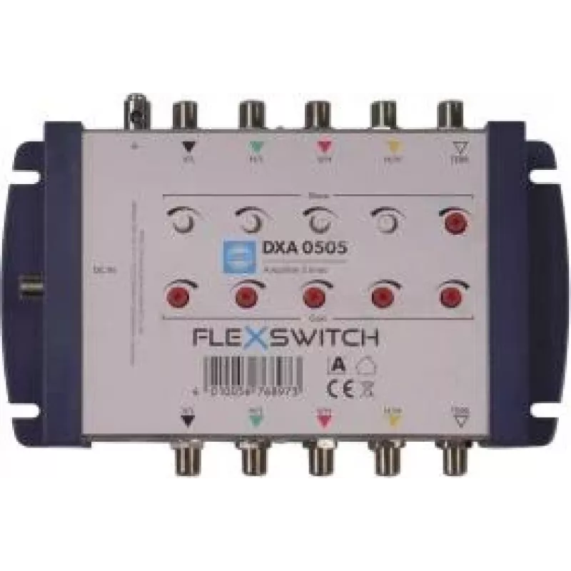 WISI FLEXSWITCH lijnversterker DXA0505 4xSAT/1xTERR voor multiswitch-cascades