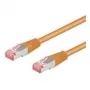 Wentronic Goobay CAT 6 patchkabel, S/FTP (PiMF), oranje, 0,5 m - LSZH halogeenvrij, koper (93467)