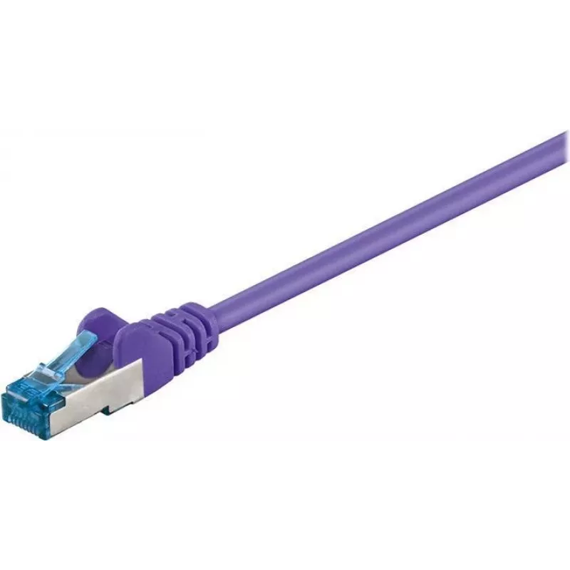 Wentronic Goobay CAT 6a S/FTP patchkabel, RJ45, violet, 3 m, LSZH, koper 93789