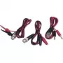 Voltcraft BNC-meetsnoerset met krokodillenklemmen, 0,8 m, zwart/rood (KC300IAB)