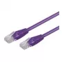 Wentronic 7m CAT5e UTP netwerk-patchkabel, RJ45 stekker naar stekker, vergulde contacten, violet 95246