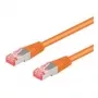 Wentronic Goobay CAT 6 patchkabel, S/FTP (PiMF), oranje, 25 m, LSZH halogeenvrij, koper (95649)