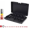 KS TOOLS 1/2 inch zeskant slagmoersleutel-dopsleutelset, kort, 12-delig (515.0112)