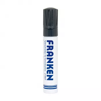 FRANKEN JumboMarker whiteboardmarker, beitelpunt 4-12 mm, zwart, navulbaar, droog uitwisbaar, geurarm, 1 stuk (Z1910 10)