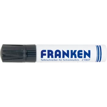 FRANKEN JumboMarker whiteboardmarker, beitelpunt 4-12 mm, zwart, navulbaar, droog uitwisbaar, geurarm, 1 stuk (Z1910 10)