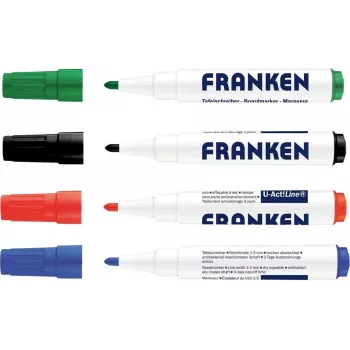 FRANKEN U-ACT! Line Whiteboard-marker, ronde punt, 3 mm, diverse kleuren, 1 stuk Z1999