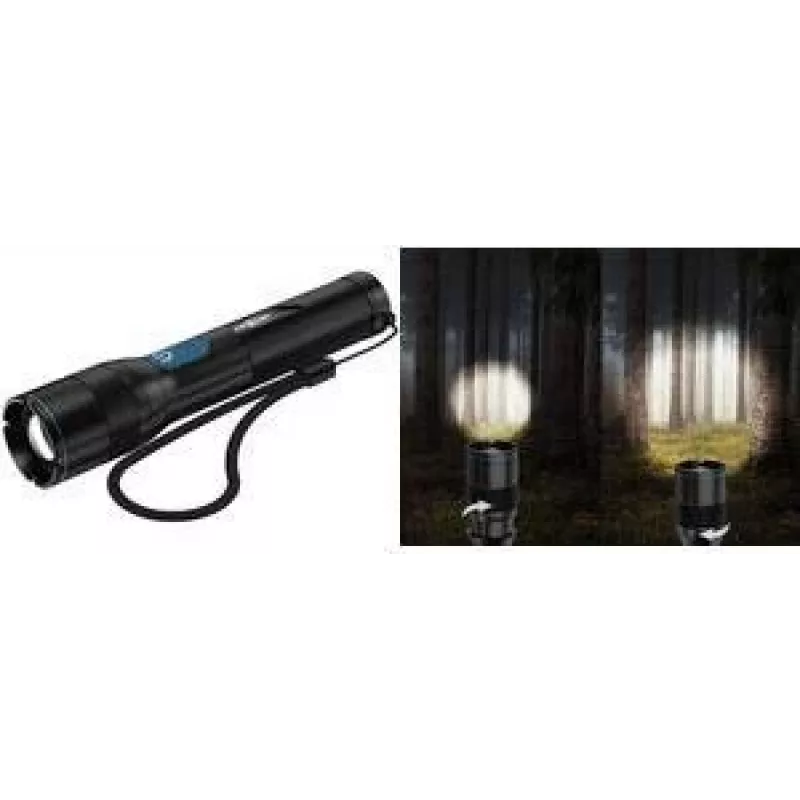 ANSMANN Adventure TA1800RF oplaadbare LED-zaklamp, 1800 lumen, USB-C, zwart 1600-0763