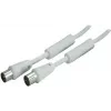 SHIVERPEAKS 5,0 m IEC 169-2 coaxkabel, stekker naar bus, wit, vernikkeld BS80205-128