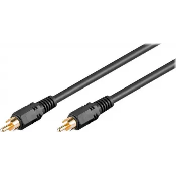 Wentronic AVK 238-1500 RCA-kabel 15 m zwart stekker naar stekker 50338