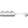 Wentronic Goobay 3-voudig randaarde stopcontactenblok, 3 m kabel, wit 51075