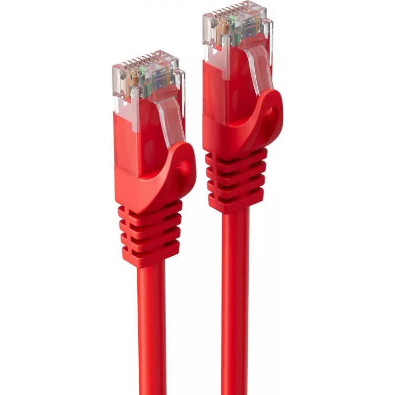SHIVERPEAKS BASIC-S Cat.6A U/UTP patchkabel, rood, 30 m, RJ45, 10 Gbps BS08-35484