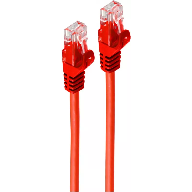 SHIVERPEAKS BASIC-S Cat.6A U/UTP patchkabel, rood, 30 m, RJ45, 10 Gbps BS08-35484