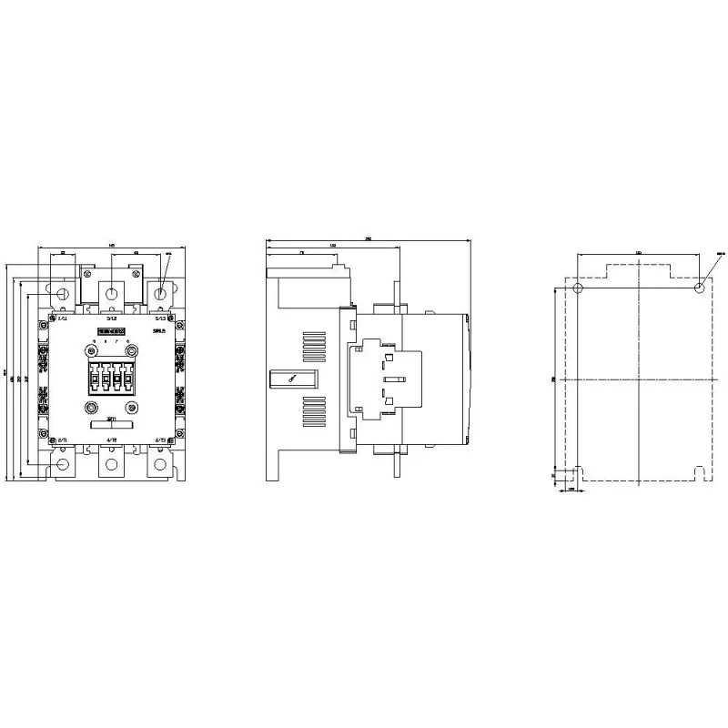 Siemens SIRIUS 3RT1064-6AP36 vermogensschakelaar, 3-polig, 185 A, 220-240 V UC-spoel