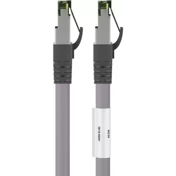 Wentronic Goobay CAT 8.1 patchkabel, S/FTP (PiMF), grijs, 20 m - LSZH halogeenvrij, koper AWG 24 (55143)