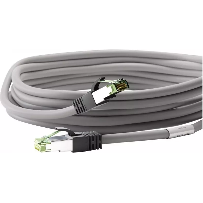 Wentronic Goobay CAT 8.1 patchkabel, S/FTP (PiMF), grijs, 20 m - LSZH halogeenvrij, koper AWG 24 (55143)