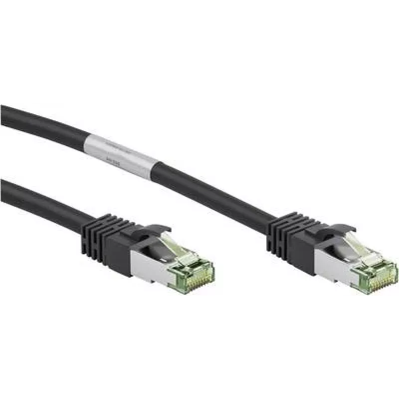 Wentronic Goobay CAT 8.1 patchkabel, S/FTP (PiMF), zwart, 20 m, LSZH, koper AWG 24 66728