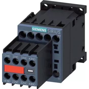 SIEMENS SIRIUS 3RT2 vermogensschakelaar 5,5 kW 400 V 12 A 24 V DC 2NO+2NC schroefklemmen 3RT20171BB443MA0