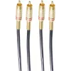 shiverpeaks BASIC-S 2x RCA naar 2x RCA audiokabel, 5,0 m, zwart BS40225