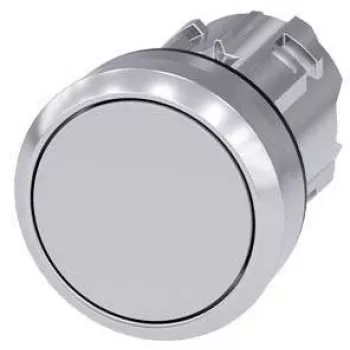 Siemens SIRIUS ACT drukknop-frontpaneel, metaal, hoogglans, grijs (3SU1050-0AB80-0AA0)