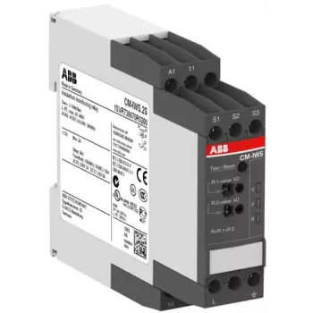 ABB CM-IWS.2S isolatiebewakingsrelais, 24-240 V AC/DC, 0-500 V, 1 kΩ-10 MΩ, 2 SPDT 1SVR730670R0200