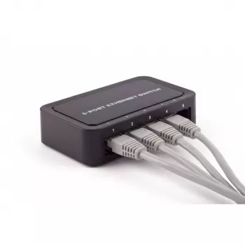 SHIVERPEAKS BS08-01110 5-poorts Fast Ethernet unmanaged desktop switch, 10/100 Mbps, zwart