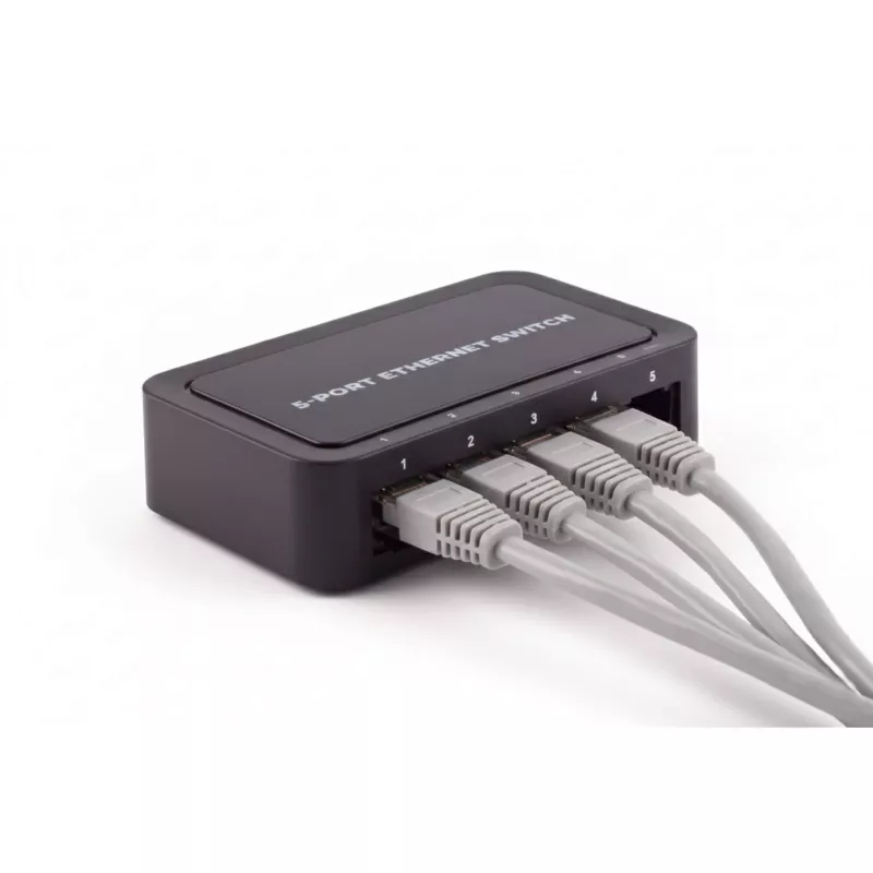 SHIVERPEAKS BS08-01110 5-poorts Fast Ethernet unmanaged desktop switch, 10/100 Mbps, zwart