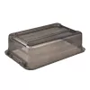 keeeper bewaarbox Cornelia, 28 liter, kristalgrijs transparant, met deksel, schuifsluiting 1042982700000