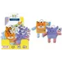 ROTH Sorgenhelfer ABC Friends knuffel met buideltas met rits, gemengd motief, 1 stuk 679519