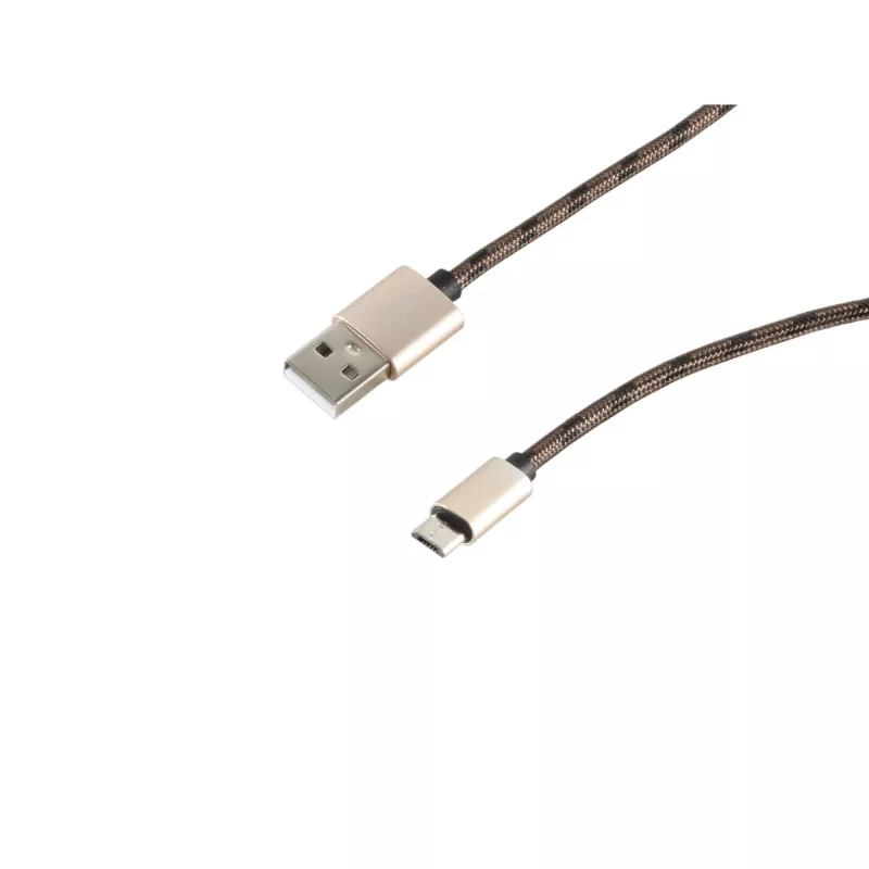SHIVERPEAKS S-Conn 14-50082 USB 2.0 kabel, USB-A naar Micro-USB B, 2 m, bruin