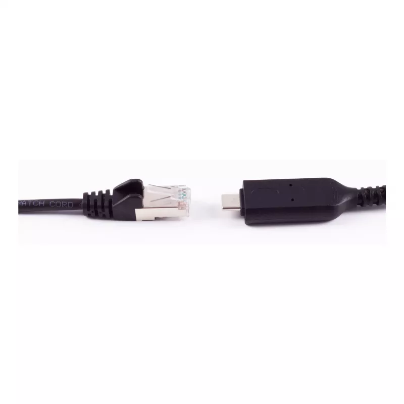 SHIVERPEAKS USB-C naar RJ45 Gigabit Ethernet adapterkabel 1m zwart BS13-51025