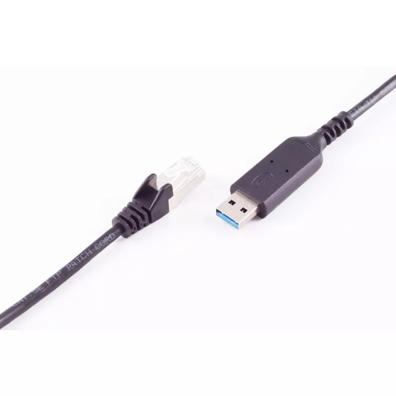 SHIVERPEAKS USB-A naar RJ45 Gigabit Ethernet adapterkabel, 1m, zwart BS13-52025