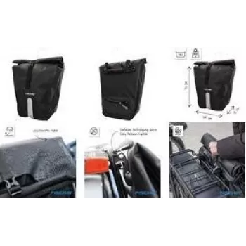 FISCHER PLUS Emendo waterdichte fiets-pakzak met gelaste naden en veilige bevestiging 115808