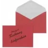 MAILmedia 30005341 envelop DL (110 x 220 mm), pakbon/factuur, rood, 75 g/m², nat klevend
