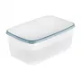 keeeper franco levensmiddelenbewaarbak, 5,4 L, rechthoekig, transparant met blauwe rand 1079768000000