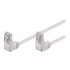 Wentronic Goobay CAT 5e patchkabel 2x 90° haaks, F/UTP, wit, 1 m - CCA verkoperd aluminium, 2x RJ45 90° (8P8C) 96062